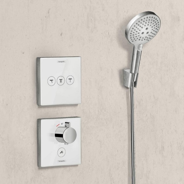 Модуль Hansgrohe ShowerSelect Glass 15736400 белое стекло