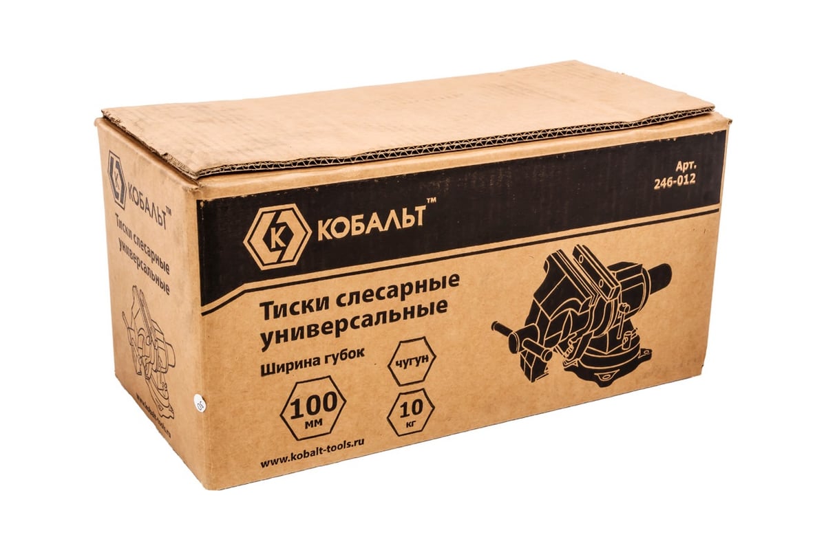 Слесарные поворотные тиски КОБАЛЬТ 246-012