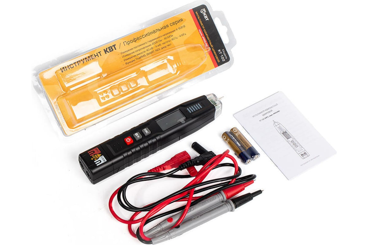 Компактный цифровой мультиметр КВТ KT 122 PROLINE 87250