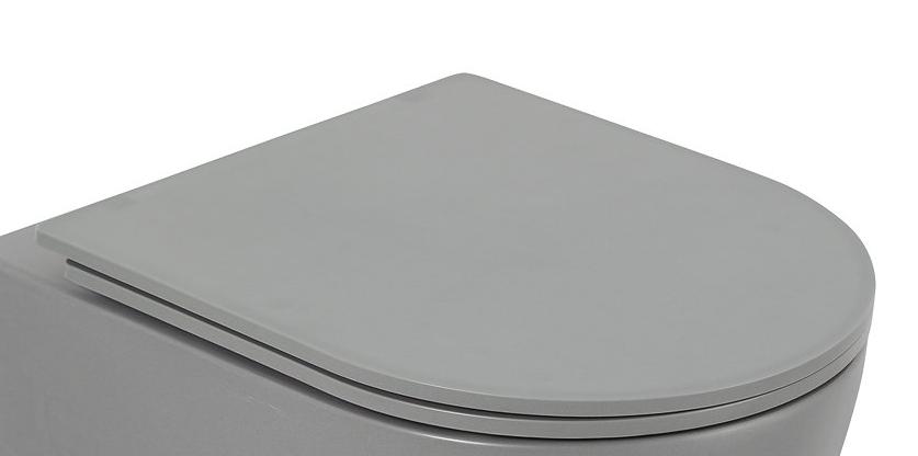 Крышка-сиденье Belbagno Colorato BB062SC-GR, с микролифтом, матовый серый
