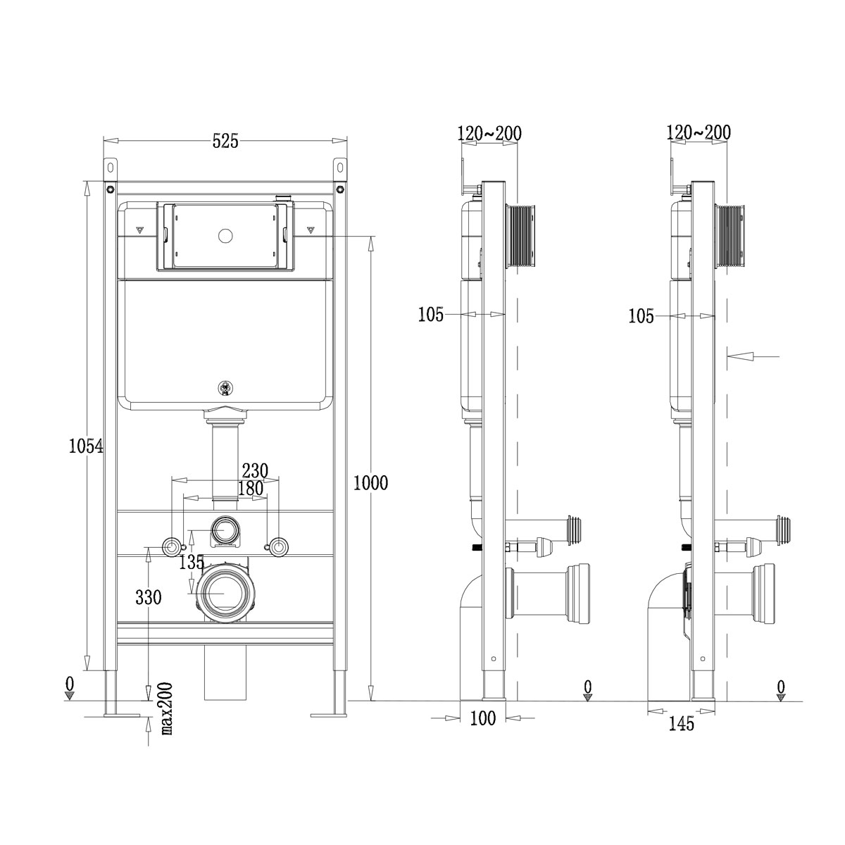 Комплект Point PN48047SB унитаз Меркурий PN41831BM + инсталляция Элемент PN45120 + кнопка Ника PN44081SB сталь