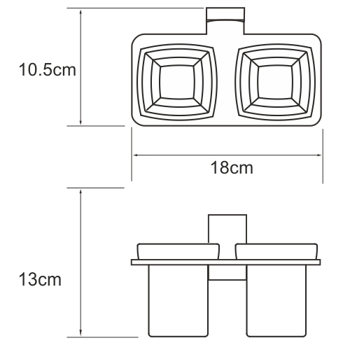 Держатель для стакана WasserKRAFT Lopau K-6028D