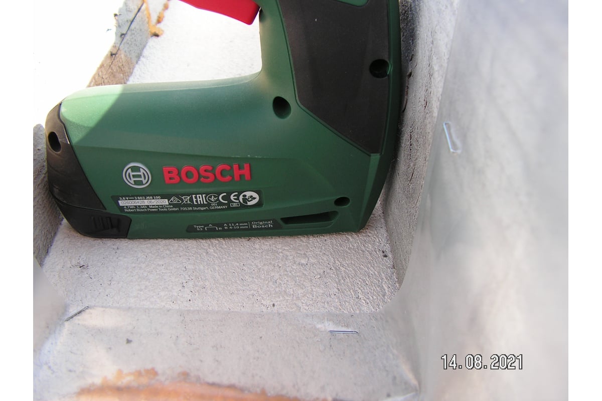 Аккумуляторный степлер Bosch PTK 3.6 Li 0.603.968.120