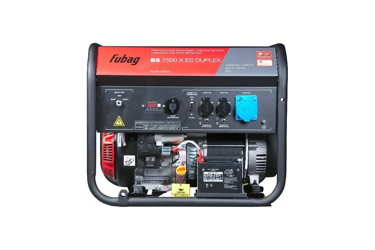 Бензиновая электростанция Fubag BS 7500 A ES DUPLEX, 641001