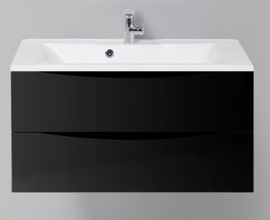 Тумба с раковиной BelBagno Marino 90 Nero Lucido