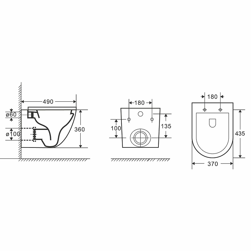 Комплект Point PN48051WC унитаз Афина PN41041 + инсталляция Элемент PN45120 + кнопка Виктория PN44061WC белый/хром