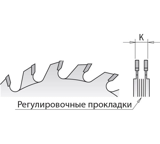Диск пильный подрезной регулируемый (80х20х2.8-3.6 мм; Z=10+10) CMT  289.080.20H