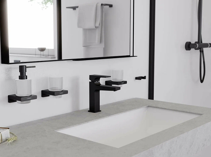 Смеситель для раковины Hansgrohe Metropol 32500670 черный матовый