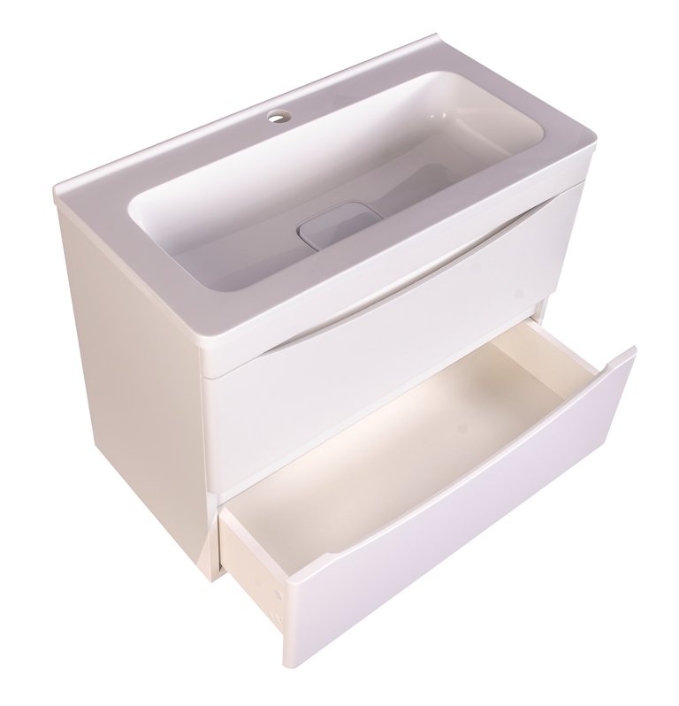 Тумба с раковиной Style Line Бергамо мини Люкс Plus 70 см подвесная