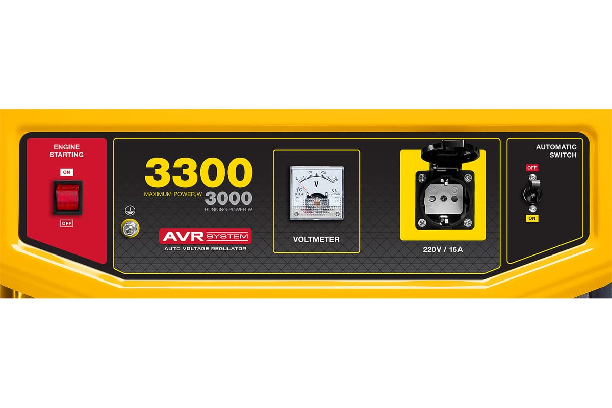 Бензиновый генератор Steher 3300 Вт GS-4500