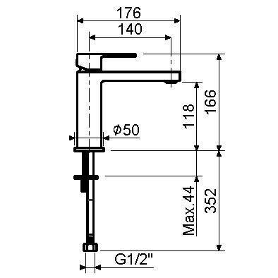 Смеситель для раковины Plumberia TAG TG0053CR хром