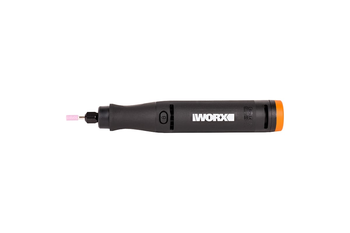 Гравировальная машинка Worx WX739.9 + Выжигатель WORX WX744.9, 20 В, 2 Ач, адаптер, ЗУ, кейс WX988