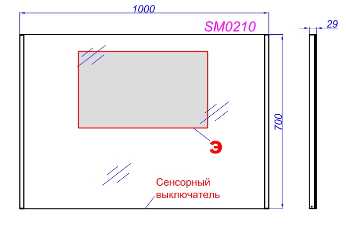 Мебель для ванной Aqwella Манчестер 100 см подвесная