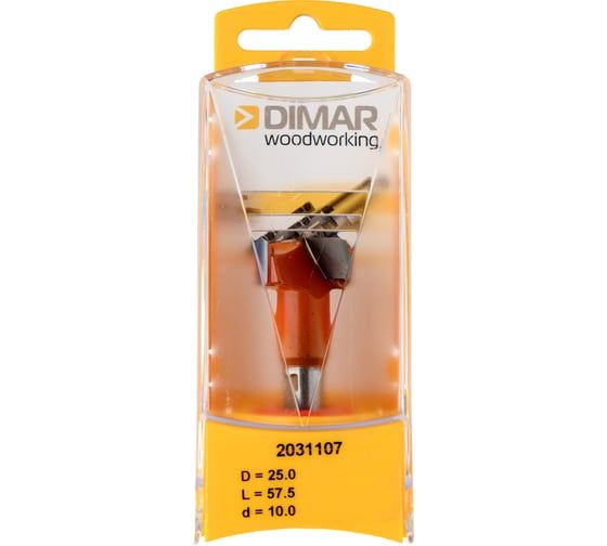 Сверло чашечное левое (25x55.5х57.5 мм; хвостовик 10x26 мм присадка) Dimar 2031107