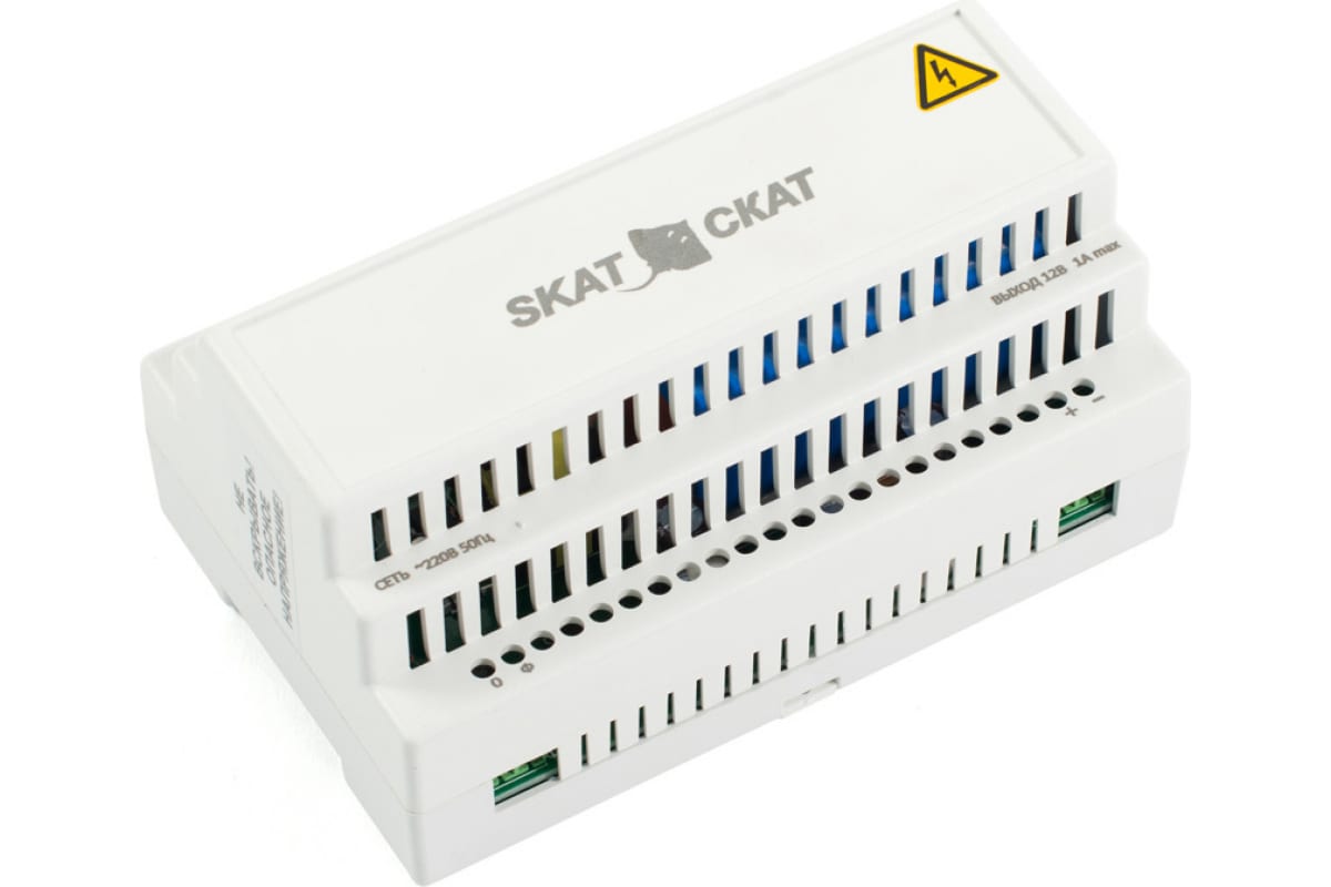Источник питания СКАТ Skat -12DC-1.0 Li-ion Источник бесперебойного питания-12/1-3,2/Li-DIN на Li-ion АКБ 52 595