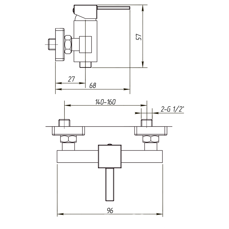 Смеситель для душа Migliore Kvant ML.KVT-2738.CR