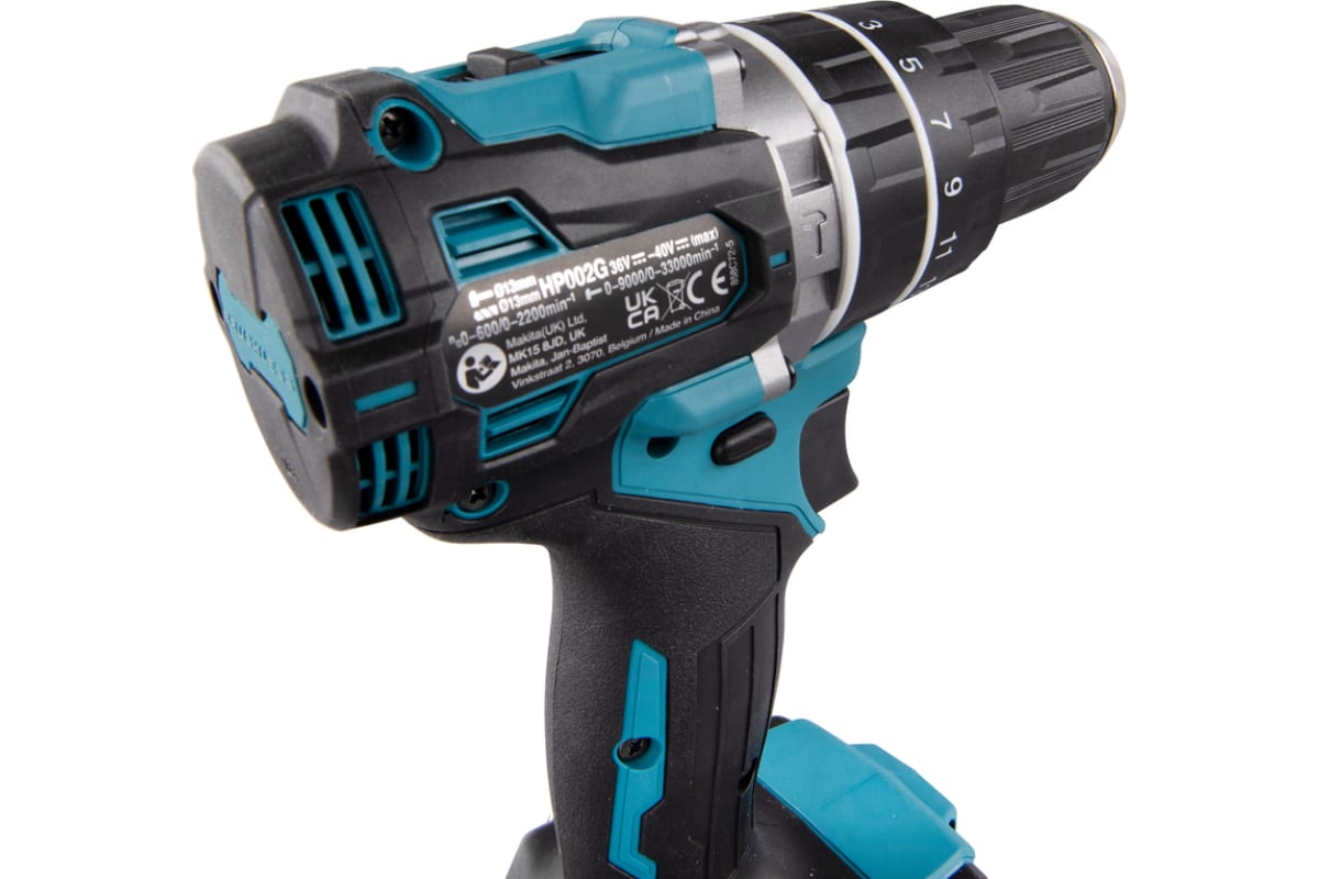 Ударная аккумуляторная дрель-шуруповерт Makita BL XPT, XGT 40В HP002GZ