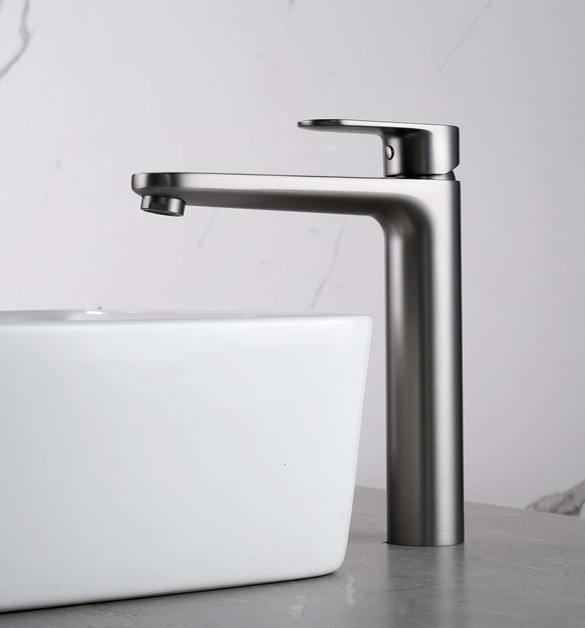 Смеситель для раковины Aquatek Ника AQ1804BGM оружейная сталь