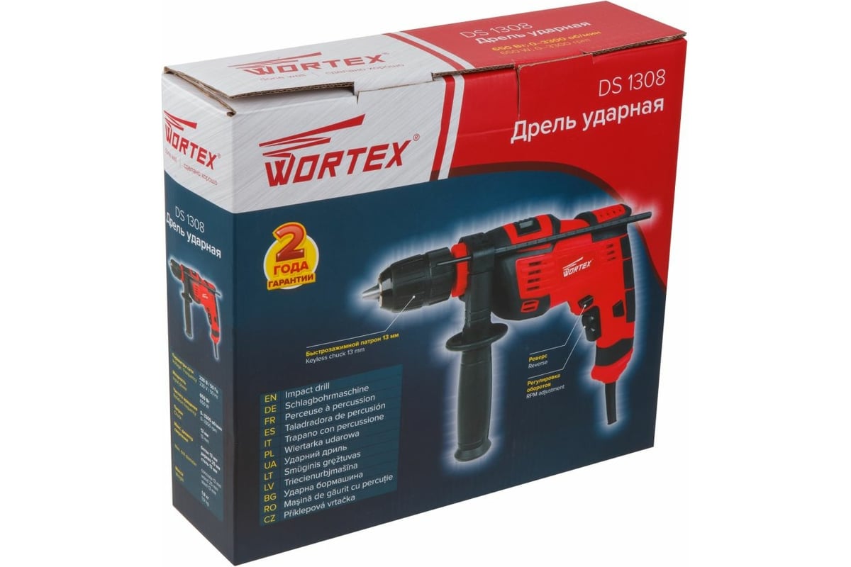 Ударная дрель Wortex DS 1308 DS130800029