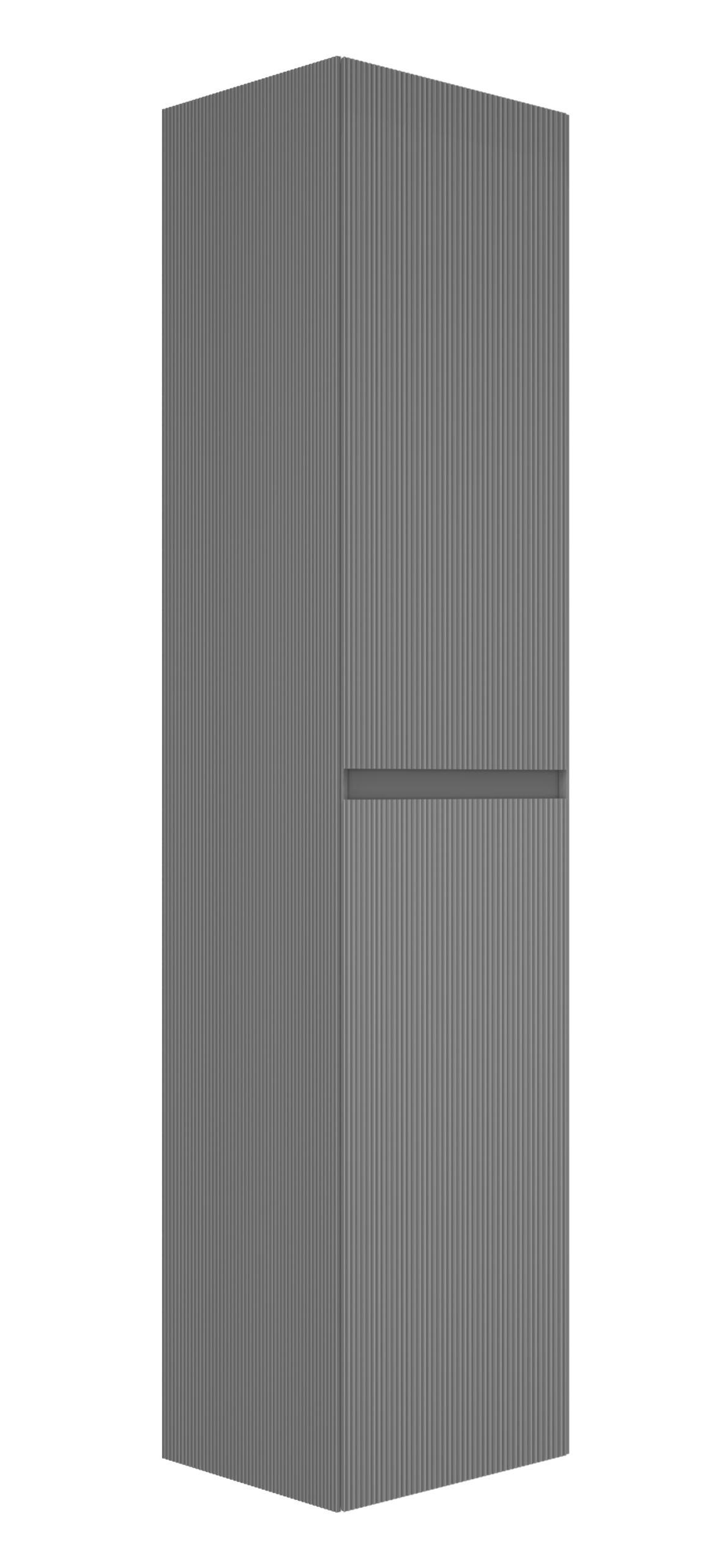 Шкаф пенал Vincea Велле (Welle) 35 см, серый матовый софт-тач VSC-2WL150MG