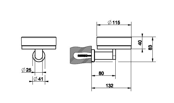 Мыльница подвесная Gessi Accessories 38803-031 хром