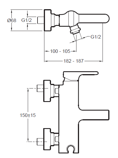 Смеситель для ванны Jacob Delafon Singulier E10867-CP