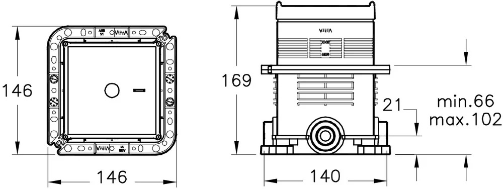 Душевой набор VitrA Origin A4926636EXP матовый черный