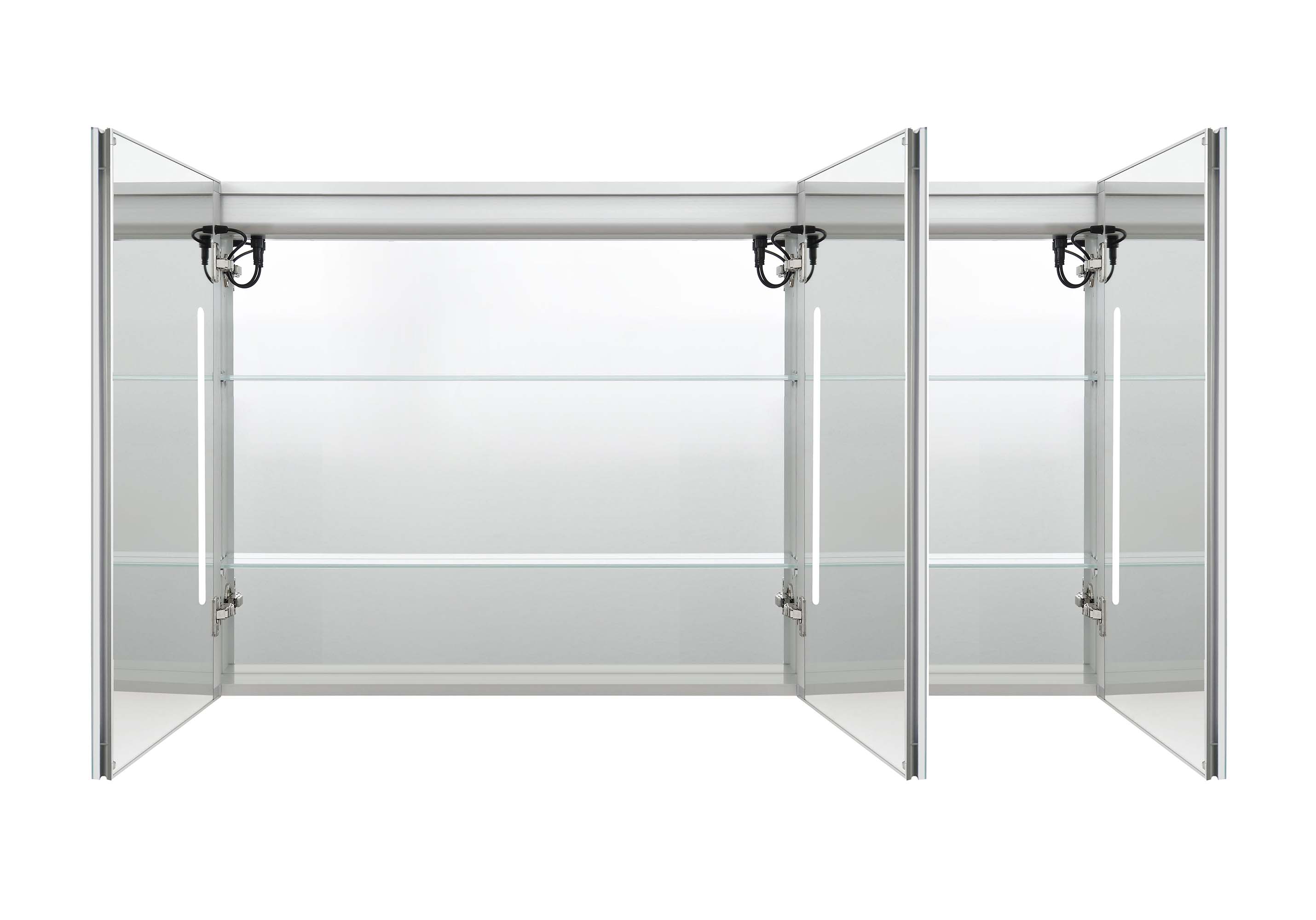 Зеркальный шкаф Aquatek 120x70 см с подсветкой, антипар, хром AQ7129-MLC