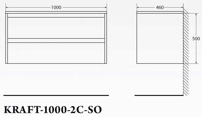 Тумба с раковиной BelBagno Kraft 100 см Bianco Opaco