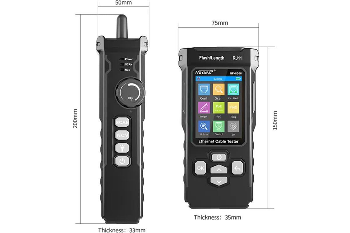 Кабель тестер/трассоискатель Noyafa NF-8506
