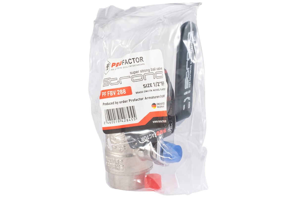 Шаровой кран PROFACTOR PF STRONG ручка рычаг, в/н 1/2 дюйма PF FBV 288