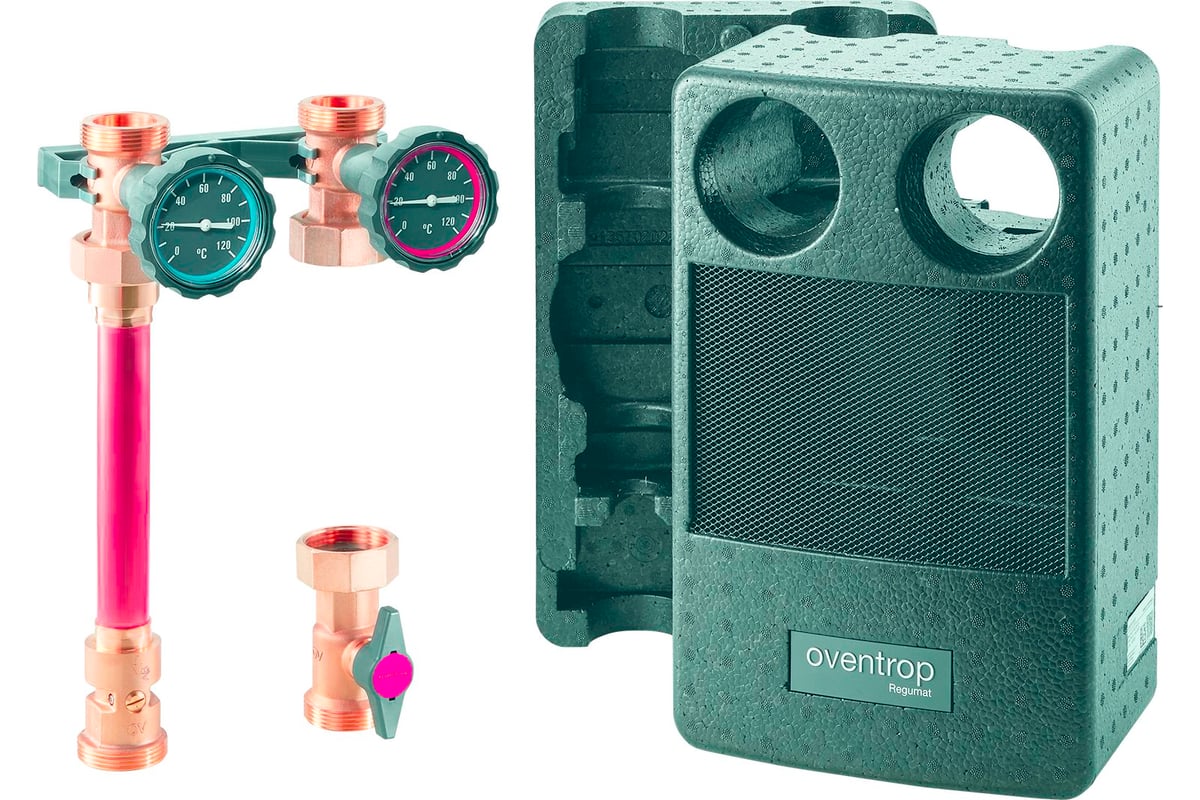 Насосная группа Oventrop Regumat S-180 прямая, DN-25, 1 1/2", без насоса 1357020