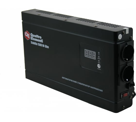 Настенный стабилизатор напряжения Quattro Elementi Stabilia 1500 W-Slim 772-579