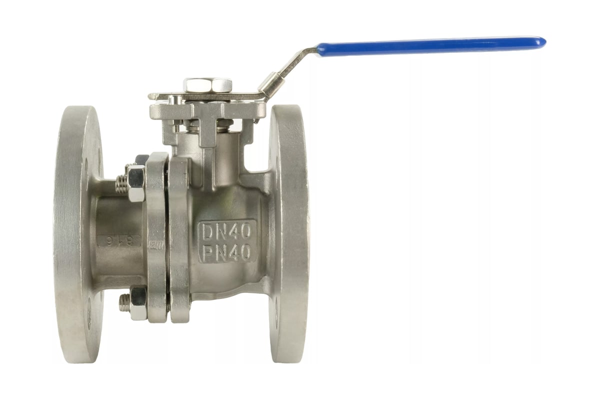 Шаровый кран DN.ru КШФП.316.200 Ду40 Ру40 с ISO-фланцем и рукояткой D160-04867