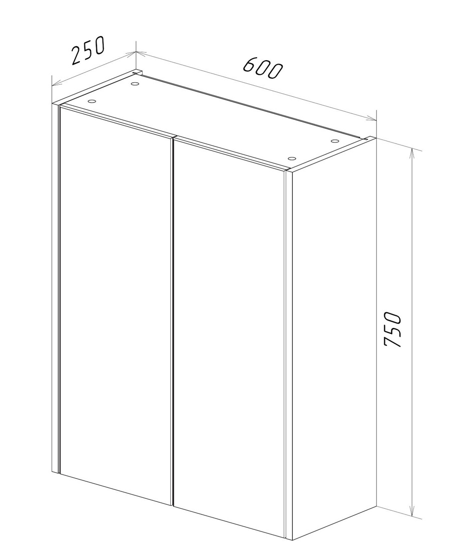 Шкаф подвесной Lemark Combi 60 см белый глянец LM03C60SH