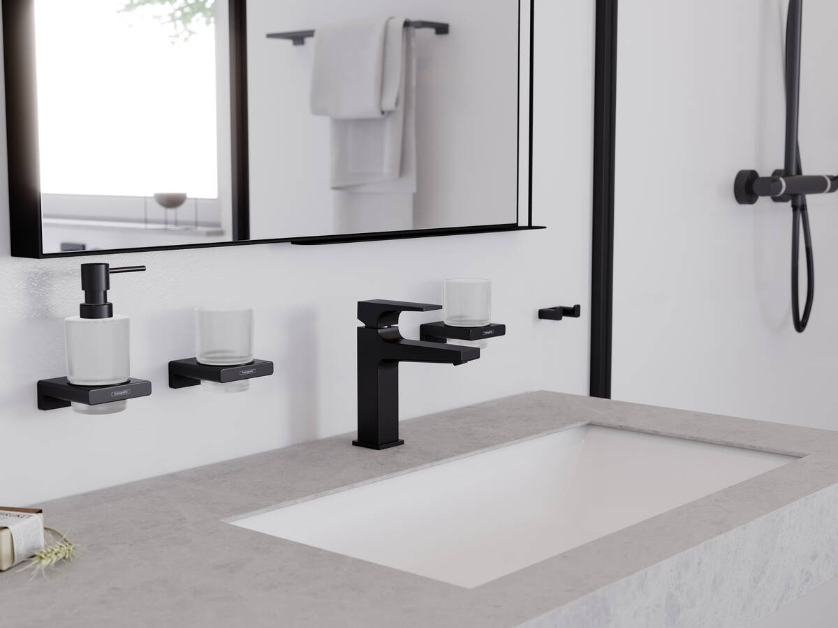 Дозатор Hansgrohe AddStoris 41745670 черный матовый