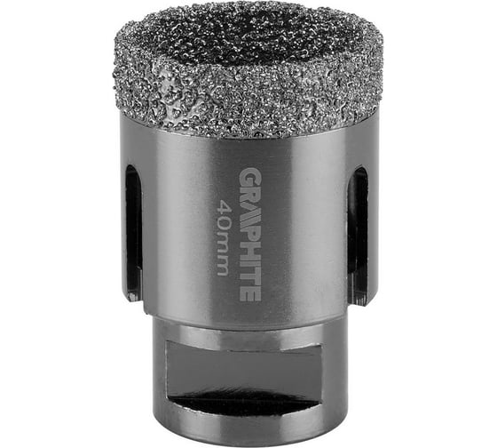 Коронка алмазная вакуумная пайка 40 мм, M14 Graphite 55H311