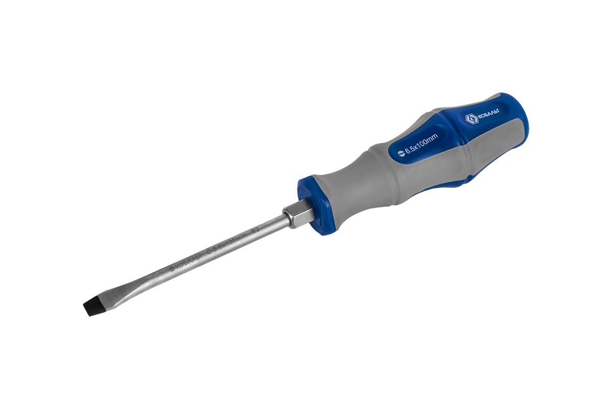 Отвертка ударная Ultra Grip SL 6.5 x 100 мм S2 КОБАЛЬТ 646-546