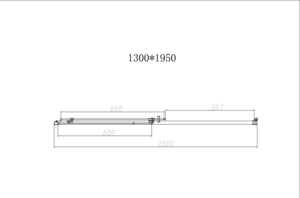 Душевая дверь Vincea Слим-Н (Slim-N) VDS-4SN130CLBN 130x195 брашированный никель, прозрачная