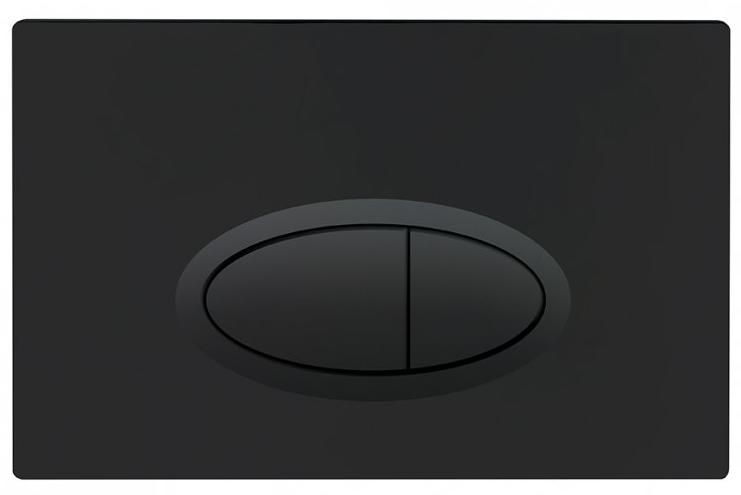 Кнопка смыва BelBagno BB054NERO для BB020, BB025, BB026, матовый черный
