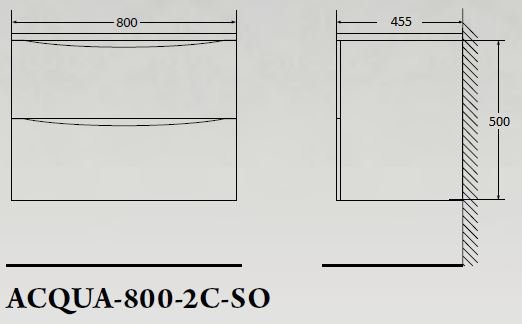 Тумба с раковиной BelBagno Acqua 80 см Pino Scania