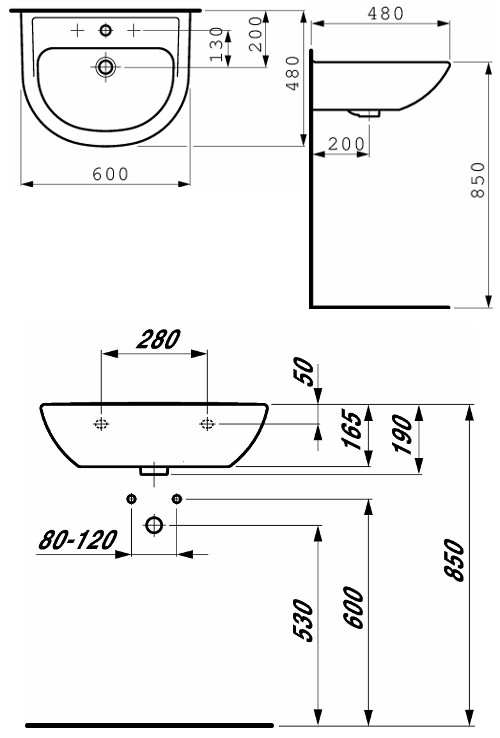 Раковина Laufen Pro 60