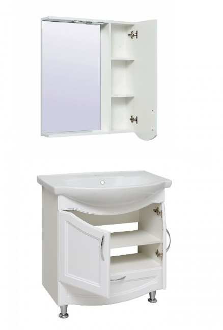 Мебель для ванной Руно Неаполь 75 см, белый