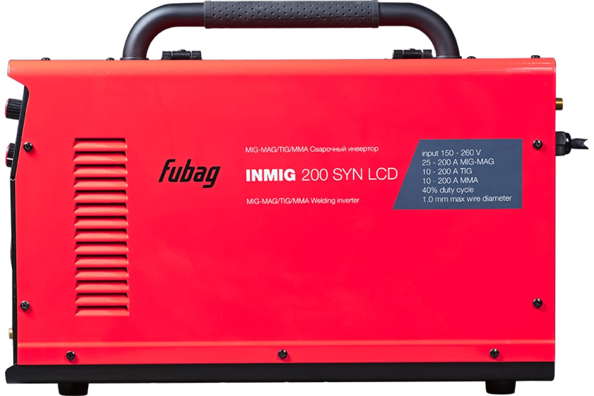 Купить инверторный сварочный полуавтомат MIG-MAG Fubag INMIG 200 SYN LCD_new dis