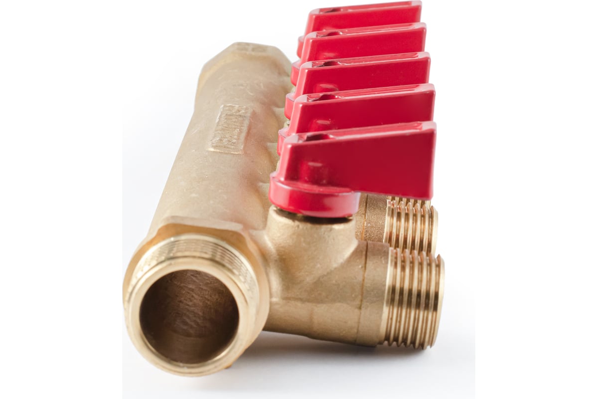 Коллектор с шаровыми кранами PROFACTOR в/н 3/4" х 5 вых 1/2"нар PF MV 264.5