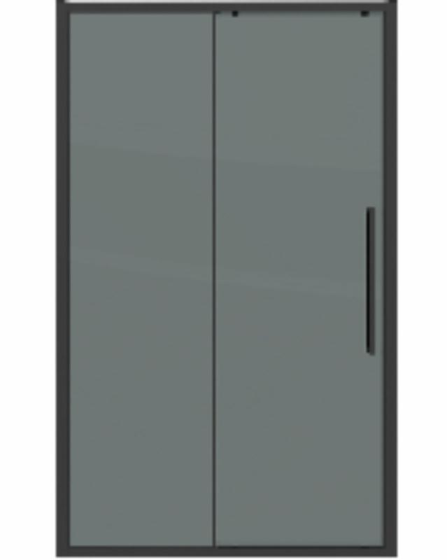 Душевая дверь Grossman Cosmo 100x195 тонированное, черный матовый 100.K33.02.100.21.10