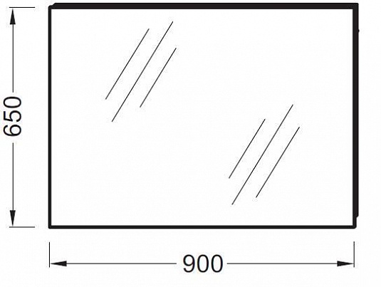 Зеркало Jacob Delafon Ove EB1083-NF 90 см