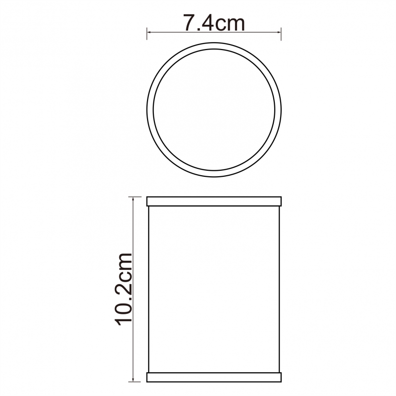 Стакан WasserKRAFT Rossel K-5728