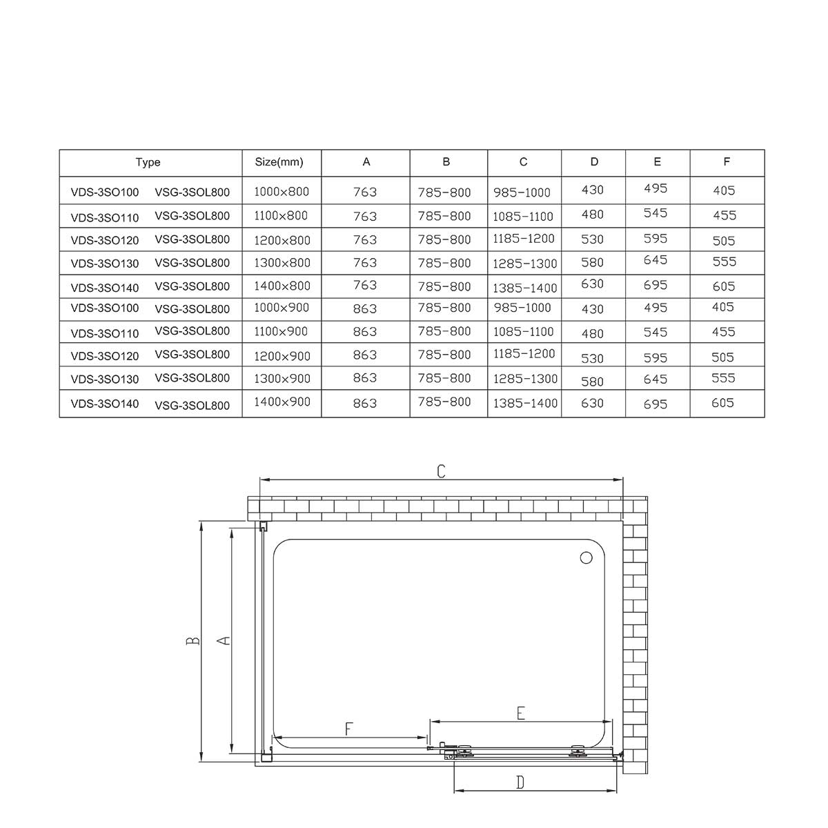 Душевой уголок Vincea Soft VSR-3SO9013CL 130x90 хром, прозрачное