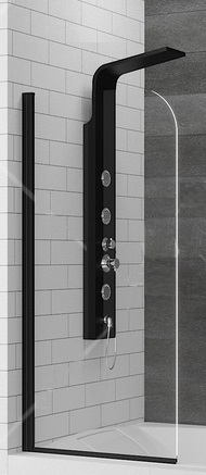 Шторка для ванны RGW Screens SC-09B 70x150 прозрачное, черный